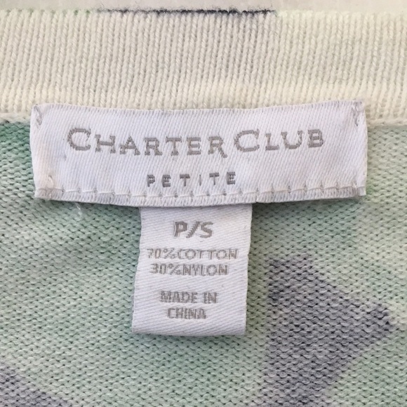 FINAL MARKDOWN Ladies’ Charter Club Petite Cardigan Sweater (P/S) - Picture 3 of 10